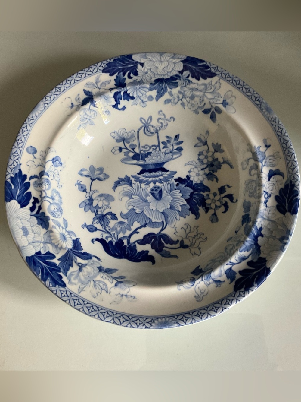 Vintage English Transferware Wedgwood Blue & White Bowl